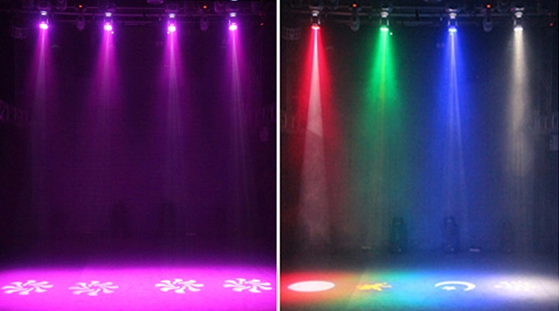 6PCS LED+1PC Laser Mini Green Light LED Wash with Spot Light Moving Head Light Stage Light