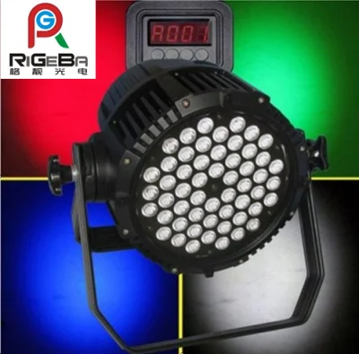LED PAR ライト 54 x 1W/3W LED PAR ランプ (RG-P54) RGBA 防水屋外