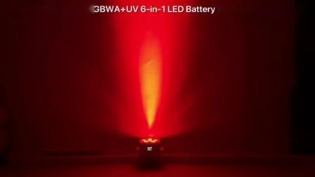 Gbr-Bp661 6X18W RGBWA+UV 6in1 LED PAR LED ワイヤレス給電バッテリー